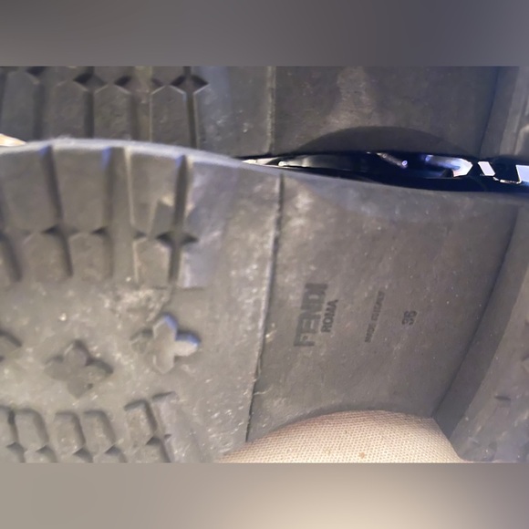 Fendi Black Studded Women's Boots Size 6 - Picture 6 of 10